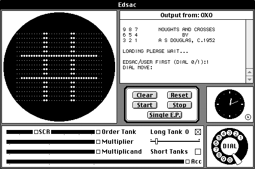 OXO noughts and crosses tic tac toe first graphical video game OXO noughts and crosses tic tac toe first graphical video game